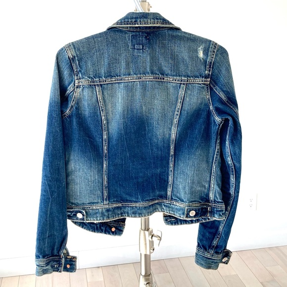 A&E Distressed Jean Jacket - XS - Blue - Picture 2 of 11